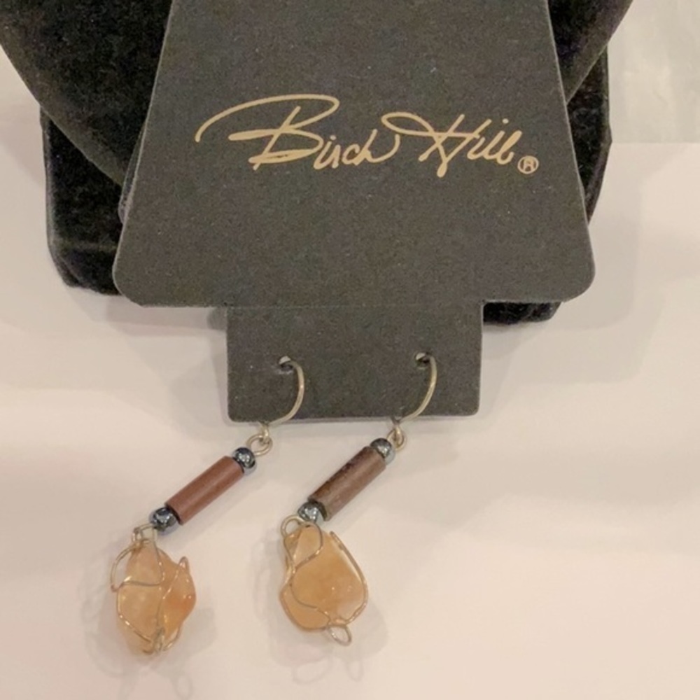 💐5/25 new on cards dangled stone earrings